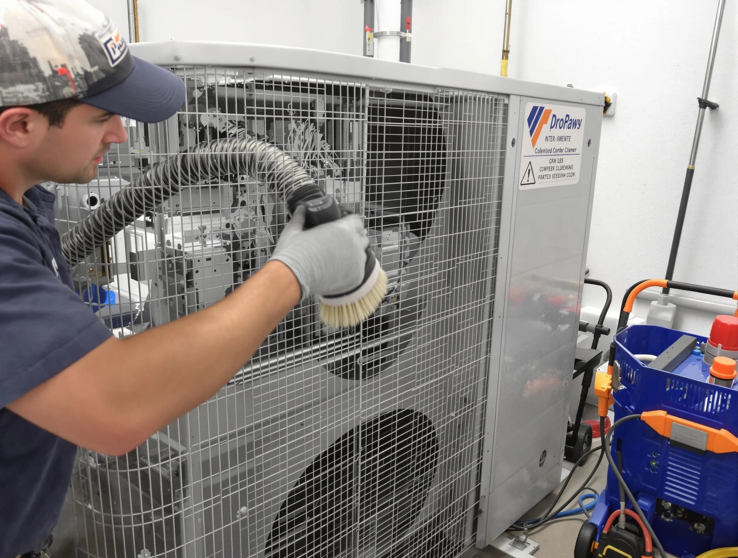 Mountain Park Air Duct Cleaning specialist performing precision AC coil cleaning for improved system performance in Mountain Park