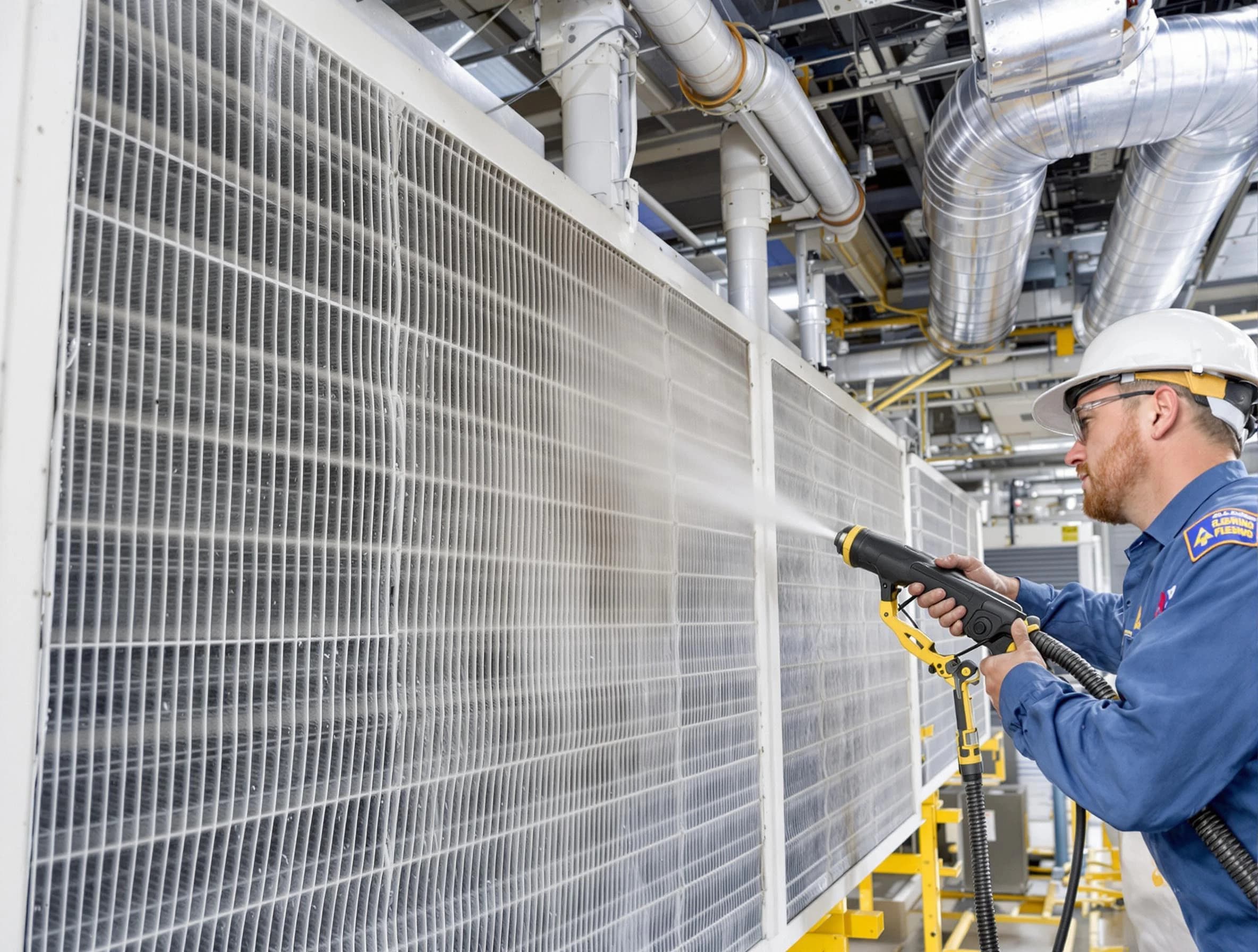 Professional commercial coil cleaning by Mountain Park Air Duct Cleaning in Mountain Park